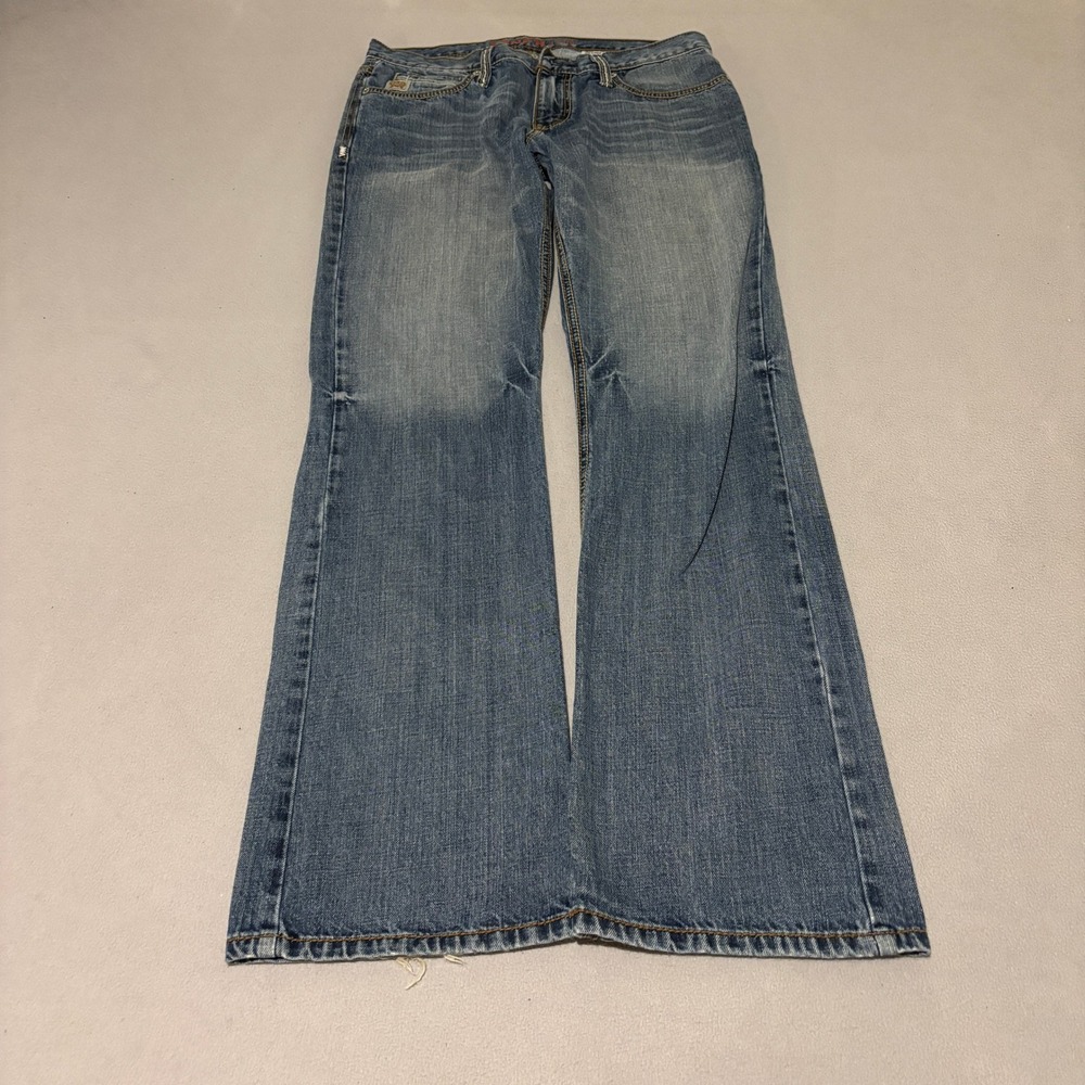 Cinch Ian Mens Slim Fit Bootcut Jeans 33x34 Medium Wash Denim Streetwear Cowboy